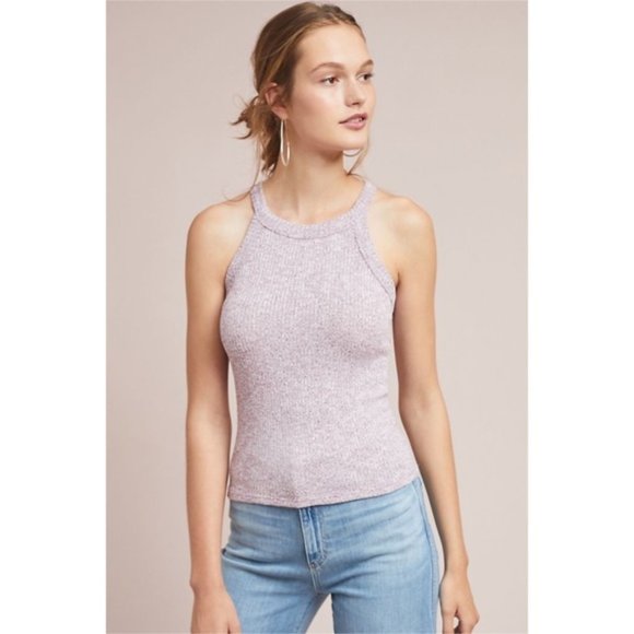 MAEVE by ANTHROPOLOGIE Raspberry Knit Tanks - Picture 2 of 4